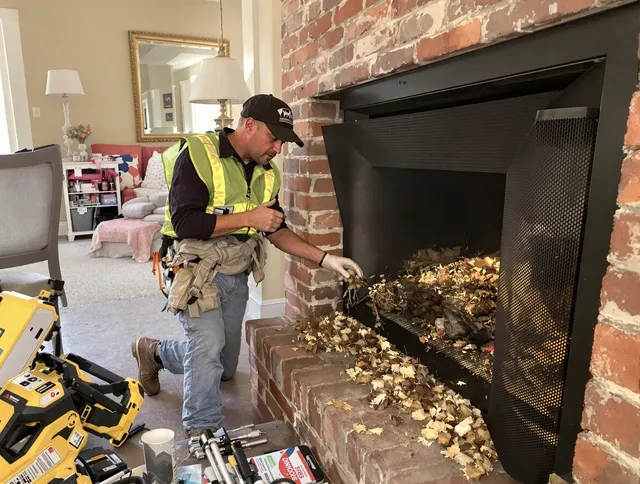 Safe screening installation by Tiverton Chimney Sweep in Tiverton, RI