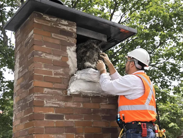 Humane removal of debris and animals by Tiverton Chimney Sweep in Tiverton, RI