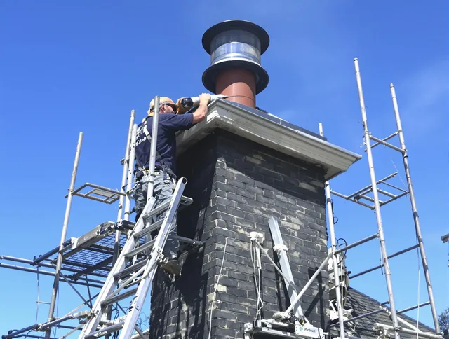 Sturdy chimney crown finished by Tiverton Chimney Sweep in Tiverton, RI