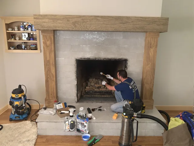 Detailed creosote removal process by Tiverton Chimney Sweep in Tiverton, RI