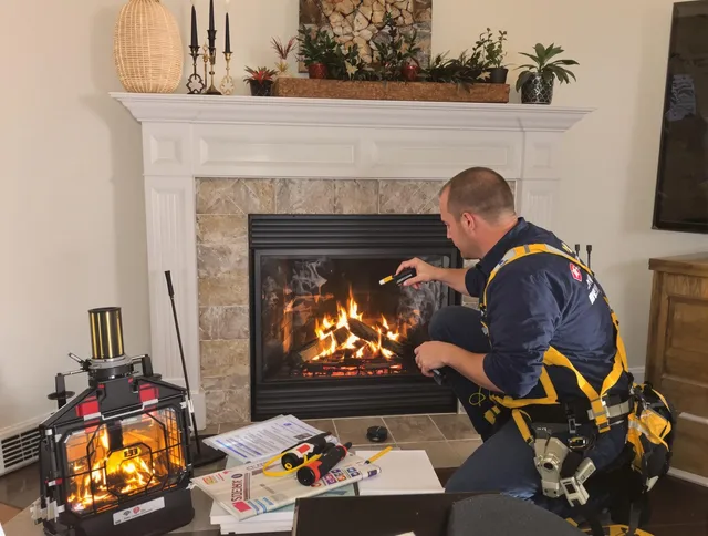 Safety-focused fireplace inspection by Tiverton Chimney Sweep in Tiverton, RI