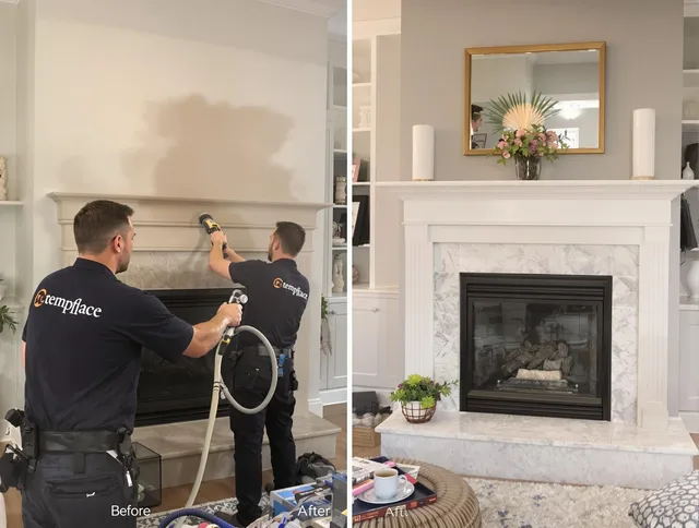 Professional soot removal by Tiverton Chimney Sweep team in Tiverton, RI